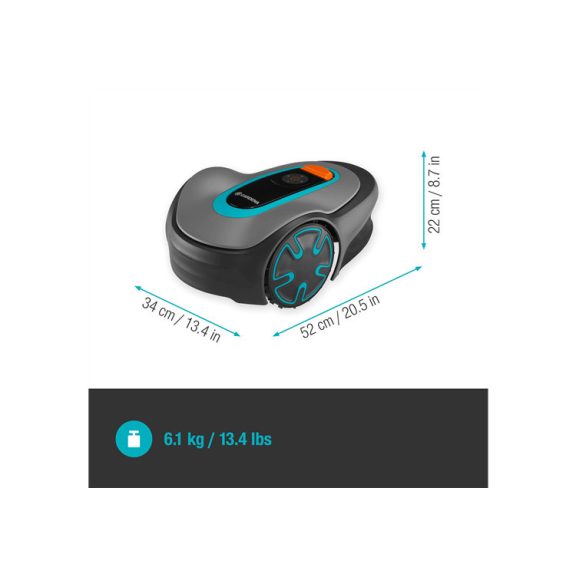 Gardena SILENO minimo 500 robotfűnyíró – Csendes automata 500 m²-ig