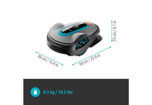Gardena smart SILENO life 1250 robotfűnyíró készlet – Gateway-jel 1250 m²-ig