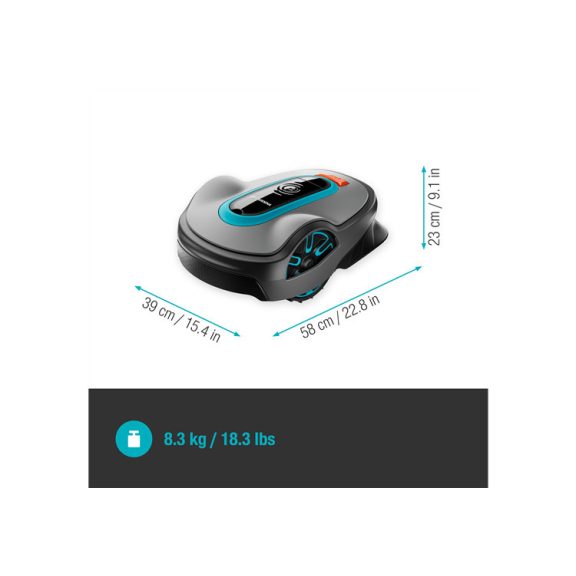 Gardena smart SILENO life 1250 robotfűnyíró készlet – Gateway-jel 1250 m²-ig