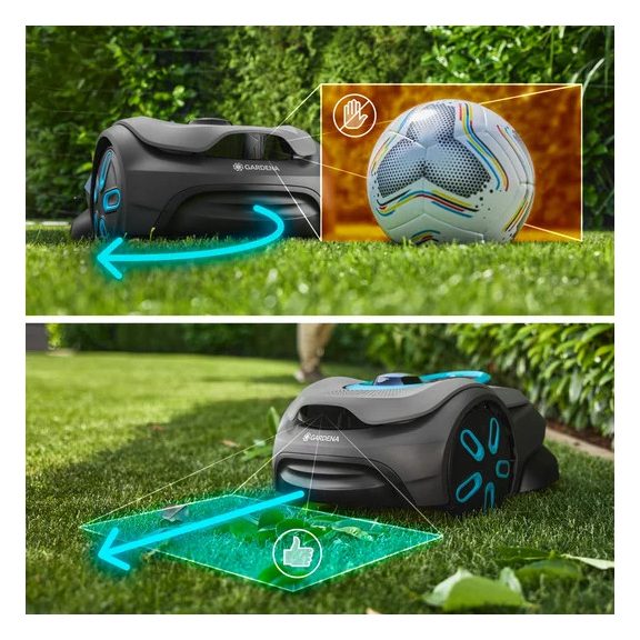 Gardena smart SILENO sense 400 robotfűnyíró – Vezeték nélküli telepítés 400 m²-ig