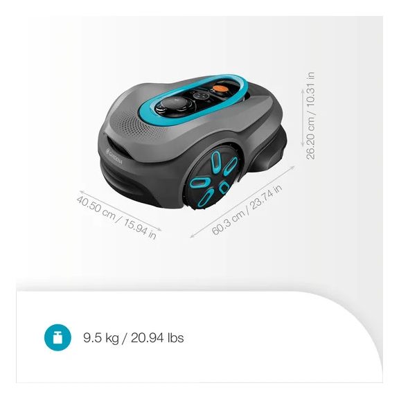 Gardena smart SILENO sense 400 robotfűnyíró – Vezeték nélküli telepítés 400 m²-ig